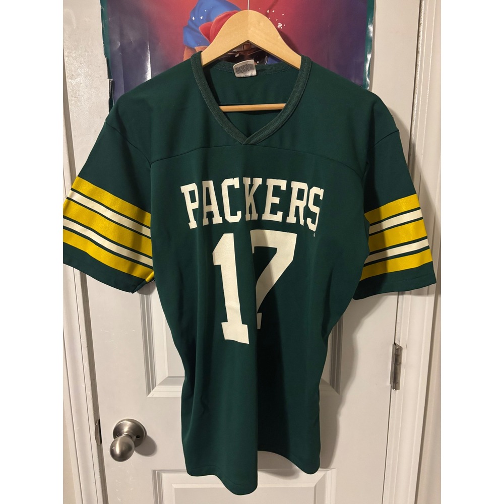 Vintage Rawlings Green Bay Packers Jersey 17 Mens Large Green NFL Football USA
